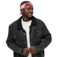 Image 10 of ‘TOUGH LOVER” Pink Wrap Bandanna