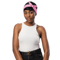 Image 6 of ‘TOUGH LOVER” Pink Wrap Bandanna