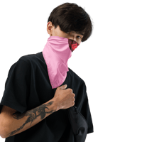 Image 9 of ‘TOUGH LOVER” Pink Wrap Bandanna