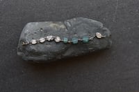 Image 2 of Silver Nuggets and Ancient Roman Glass Bracelet
