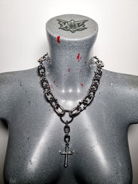 Image 5 of Barbed Devotion Neck Piece - Chrome