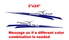 Image 1 of Pair of PROLINE BOAT DECALS 3 x 24 inch  uv safe Lifetime warranty  