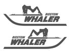 Image 2 of PAIR OF 5"X28" BOSTON WHALER BOAT HULL DECALS uv safe Lifetime warranty  