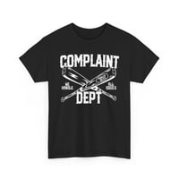 Image 1 of Complaint Dept Tee — "We Handle All Issues" Graphic T‑Shirt