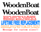 Image 1 of Set of (2) 36 inch long Woodenboat  uv safe Lifetime warranty  