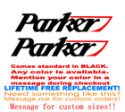 Image 1 of PAIR OF 20" PARKER BOAT HULL DECALSuv safe Lifetime warranty  
