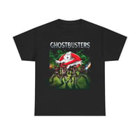 Image 1 of Ghostbusters Retro Zombified Movie Poster Tee