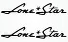 Image 1 of PAIR OF "4X28" LONE STAR BOAT HULL DECALS.  uv safe Lifetime warranty  