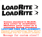 Image 1 of PAIR OF 4"X28" LOAD RITE BOAT TRAILER DECALS uv safe Lifetime warranty  