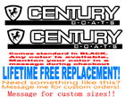 Image 1 of Set of (2) 36 inch long Century boats Boat hull decals   uv safe Lifetime warranty  