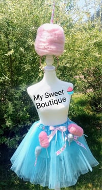 Image 1 of Cotton Candy Skirt and Headband 