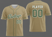 Vegas Gold Cajon Baseball Jersey - Full Button Down