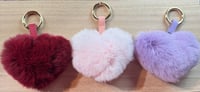 Image 1 of Fluffy Heart keychain 