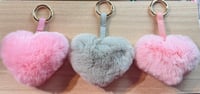 Image 2 of Fluffy Heart keychain 