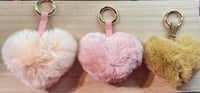 Image 3 of Fluffy Heart keychain 