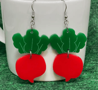 Image 1 of Radish Dangle Earrings