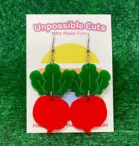 Image 2 of Radish Dangle Earrings