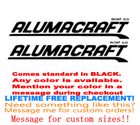 Image 1 of PAIR OF 4" X 36" ALUMACRAFT BOAT HULL DECALS uv safe Lifetime warranty  