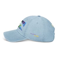 Image 3 of RetroFLOWER - Ball Cap          (Fully Embroidered/Jean)