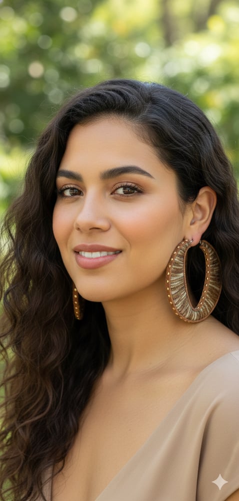 Image of Sandy Haze Sweater Hoop Earrings