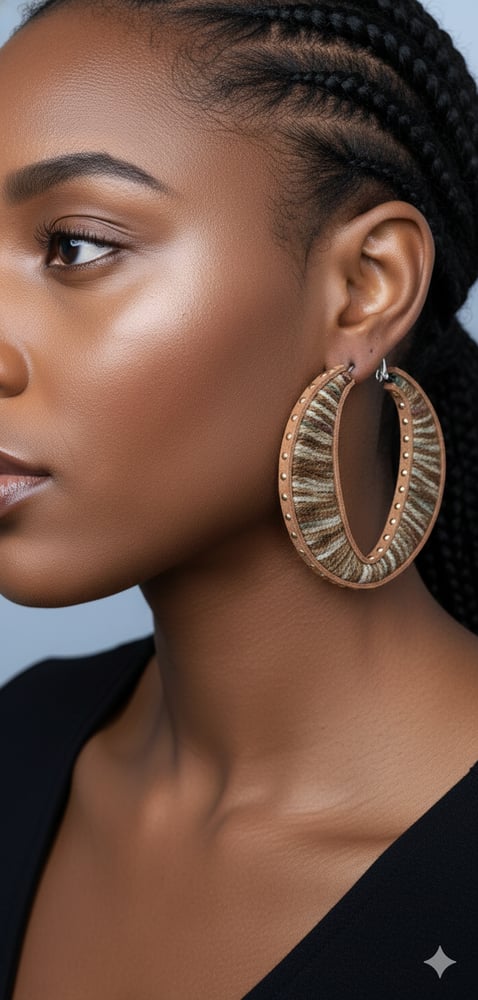 Image of Sandy Haze Sweater Hoop Earrings