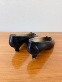 Image 4 of Vintage Chanel Black Leather Low Heel Shoes
