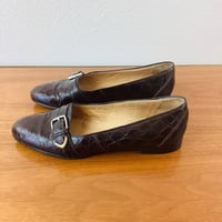 Image 3 of Vintage 1990s Ralph Lauren Alligator Texture Shoes