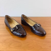 Image 4 of Vintage 1990s Ralph Lauren Alligator Texture Shoes