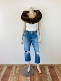 Image 5 of Vintage 1950s Sable Mink Fur Stole / Shoulder Wrap