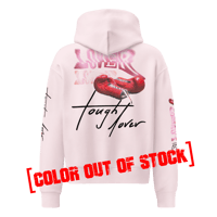 Image 3 of ‘TOUGH LOVER’ Pink Relaxed Graphic Hoodie(s)