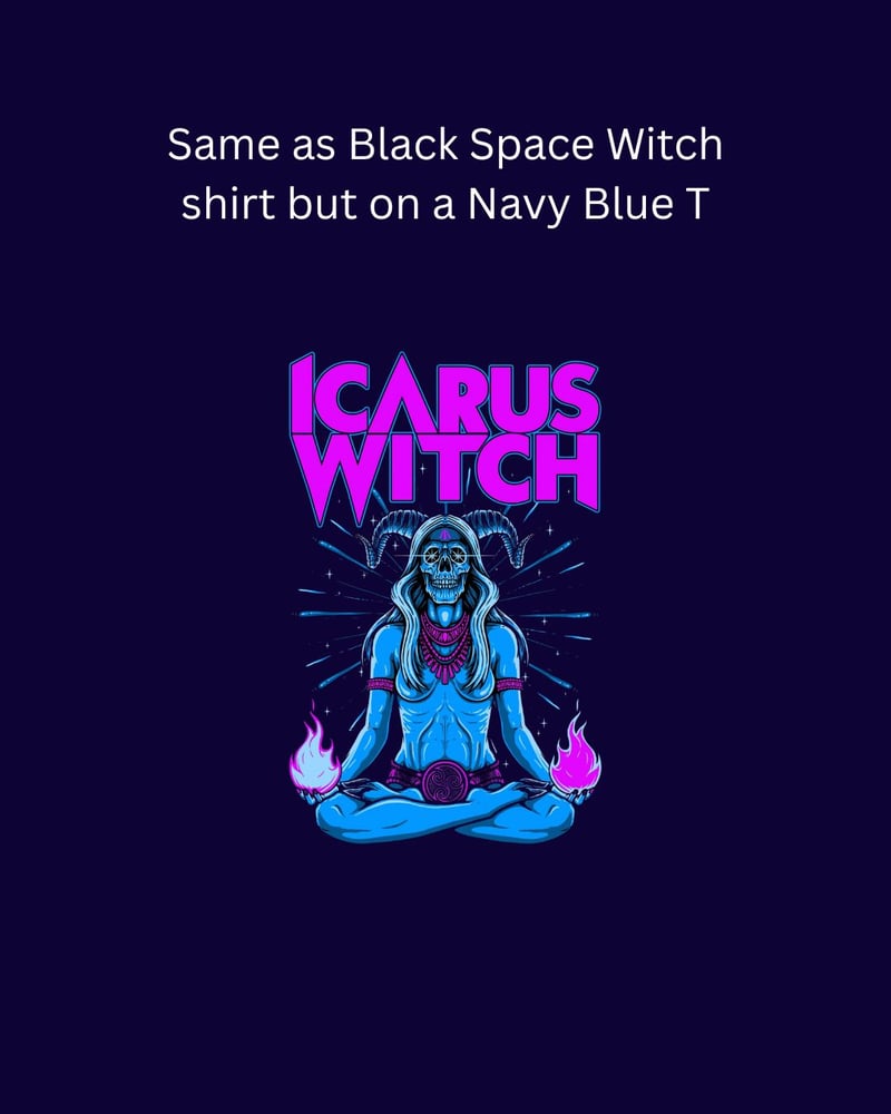 Image of BLUE SPACE WITCH T-SHIRT