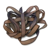Image 3 of 1PC. HICKORY 42" Hand Dyed Finished Edge Silk Wrist Wrap Bracelet/Jewelry/Craft Ribbons