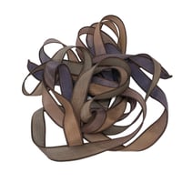 Image 4 of 1PC. HICKORY 42" Hand Dyed Finished Edge Silk Wrist Wrap Bracelet/Jewelry/Craft Ribbons