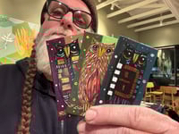 Image 2 of Tiny Free Verse Owls / 3-Piece Micro Art Set & Zine Series, Vol. 2 / #14 of 65