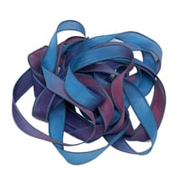 Image 1 of 1PC. JOURNEY 42" Hand Dyed Finished Edge Silk Wrist Wrap Bracelet/Jewelry/Craft Ribbons