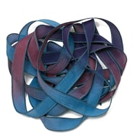 Image 5 of 1PC. JOURNEY 42" Hand Dyed Finished Edge Silk Wrist Wrap Bracelet/Jewelry/Craft Ribbons