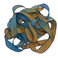 Image 1 of 1PC.  QUENCH 42" Hand Dyed Finished Edge Silk Wrist Wrap Bracelet/Jewelry/Craft Ribbons