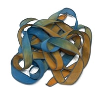 Image 6 of 1PC.  QUENCH 42" Hand Dyed Finished Edge Silk Wrist Wrap Bracelet/Jewelry/Craft Ribbons