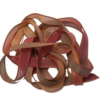 Image 2 of 1PC. SUGAR & SPICE  42" Hand Dyed Finished Edge Silk Wrist Wrap Bracelet/Jewelry/Craft Ribbons