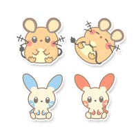 Dedenne, Plusle & Minun Sticker Flakes