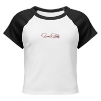 Image 10 of ‘LOVER BABY’ Embroidered Micro Rib Raglan Baby T