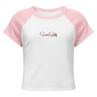 Image 4 of ‘LOVER BABY’ Embroidered Micro Rib Raglan Baby T