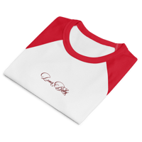 Image 2 of ‘LOVER BABY’ Embroidered Micro Rib Raglan Baby T