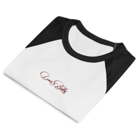 Image 11 of ‘LOVER BABY’ Embroidered Micro Rib Raglan Baby T