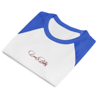 Image 14 of ‘LOVER BABY’ Embroidered Micro Rib Raglan Baby T