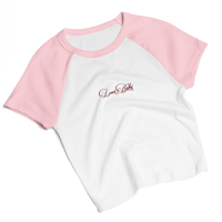 Image 6 of ‘LOVER BABY’ Embroidered Micro Rib Raglan Baby T