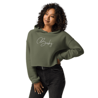 Image 15 of ‘BABY’ Embroidered Crop Hoodie