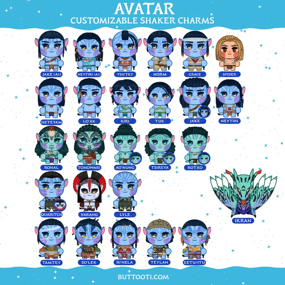 [PREORDER] ❀ Avatar Shaker Charms ❀