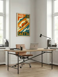 Image 5 of Stampa Fine Art ispirata al caccia Macchi M.C. 200 "SAETTA" - Art Déco inspired aviation prints