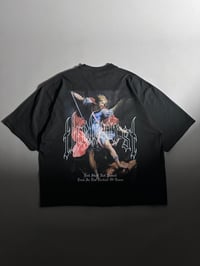 Image 1 of EVIL SHALL NOT PREVAIL “OVERSIZED” DROP SHOULDER TEE IN BLACK